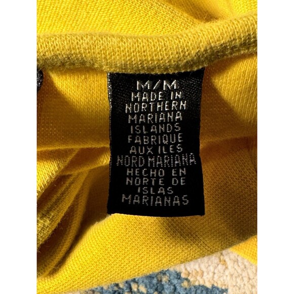 Mossimo Sports Bra VTG 90s Y2K Tube Tank Top yellow cotton Stretch size M VTG - Picture 11 of 14